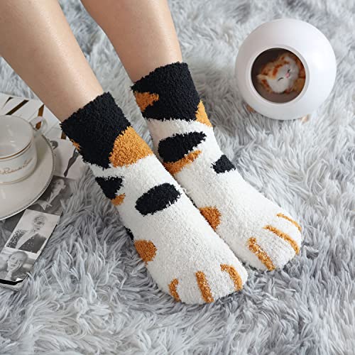 Toes Home 6 Paar Kuschelsocken Damen, Wintersocken Flauschige Socken Antiruschsocken, Warme Bettsocken Haussocken 36-42