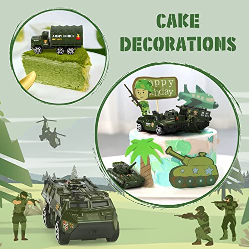 Dreamon Spielzeugautos Militär Fahrzeuge Spielzeug Set Mini Cars Modelle aus Metalllegierung für Kinder ab 3 Jahren,6 Pcs Weihnachten Geschenke