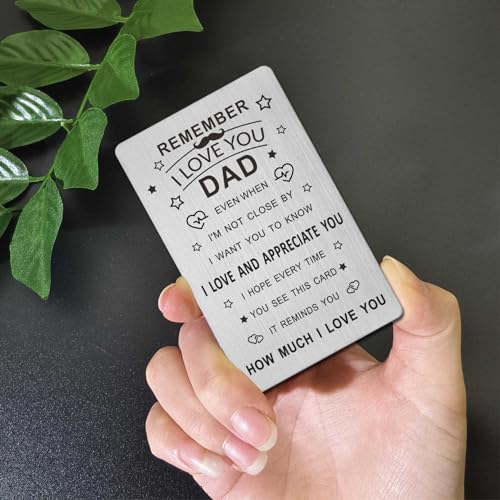 EE&YU Dad Gifts for Men - Best Dad Birthday Retirement Gifts, Daddy Present from Daughter Son, Love and Thank You Daddy Card for Christmas3