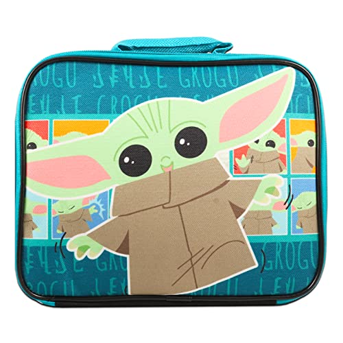 Disney Studio Star Wars Mandalorian Lunch Bag Set Baby Yoda The Child Activity Set - Bundle With Baby Yoda Lunch Box And Star Wars Stickers (Star Wars School Supplies) #TOP1