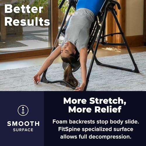 TEETER EP-560 Inversion Table w/Accessories for Back Pain Relief – FDA-Registered, UL Safety Certified, 300 lb Capacity, Designed & Patented in USA