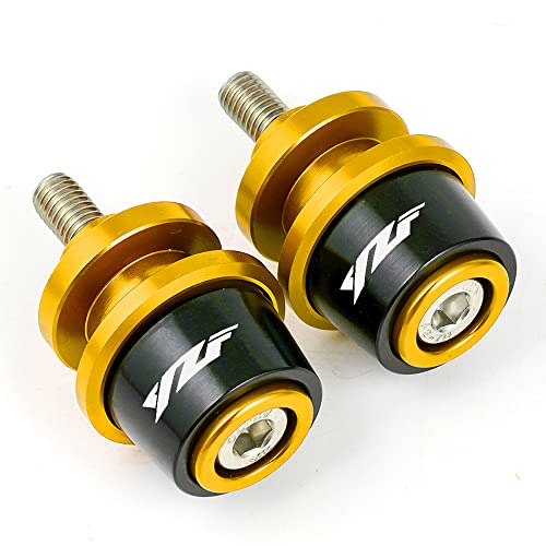 Motorcycle Accessories Swing Arm Spools Slider 6Mm Cnc Aluminum Stand Bobbins For Yamaha Yzf R3 R25 Yzfr6 R1 R7 All Year (Gold) #TOP3