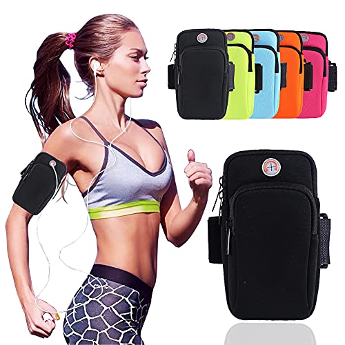 Image of Sunkizzrs Armband for Running - 6.8 Inch Waterproof Washable Mobile Holder Arm Band for Fitness Gym Outdoor Sports, Armband for iPhone /Vivo /Oppo /Samsung /Sony /Motorola /Xiaomi Redmi (Black)