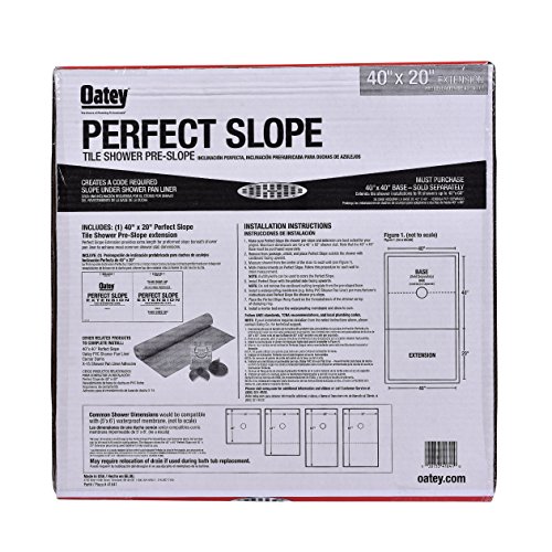 OATEY 41641 Shower Pre-Slope Extension, 40X20, Brown