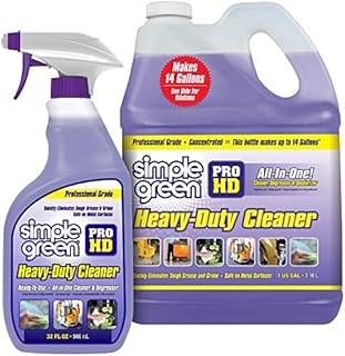 Simple Green Pro HD Purple Concentrated Cleaner & Degreaser - Heavy Duty, Professional, Automotive, Restaurant, Grills, Ovens (32 oz Spray @Heavy Strength and 1 Gal Concentrate Refill)