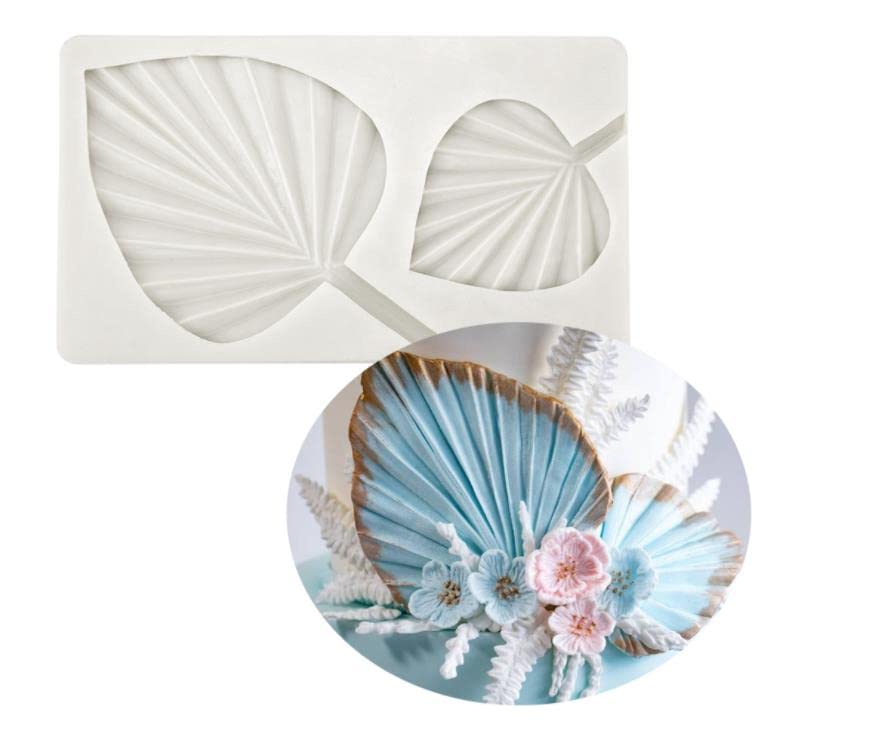 Royals Silicone Garnishing Moulds (Palm Leaf), Chocolate Mould, Garnishing Sheet/Mould for Cake Decoartion, Cake Mold. Fondant Mould |