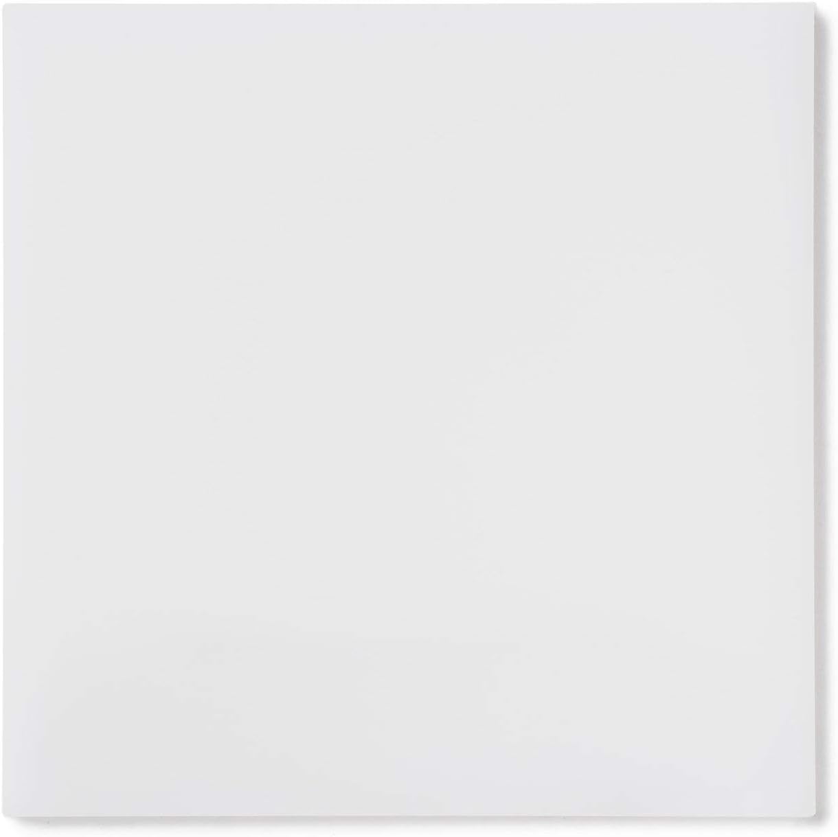 Rock Hard Plastics 12" x 12" White 7328 Acrylic Sheet for Privacy, 1/8" (.118") Lucite Plexiglass Panel, Translucent White Acrylic 32% Light Transmission, Glossy Plexiglass Sheet for Home & Projects