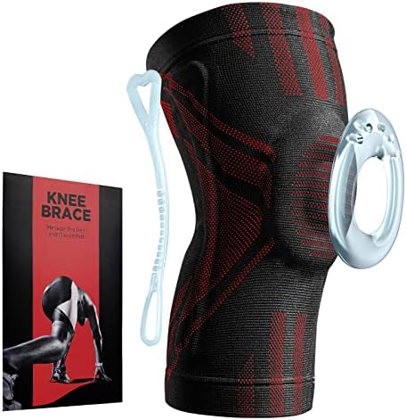 APRUT Knee Braces for Knee Pain, Knee Brace with Patella Gel Pad & Side Stabilizers for Men Women, Knee Compression Sleeve for Any Sports, Pain Relief, Meniscus Tear, Arthritis, ACL