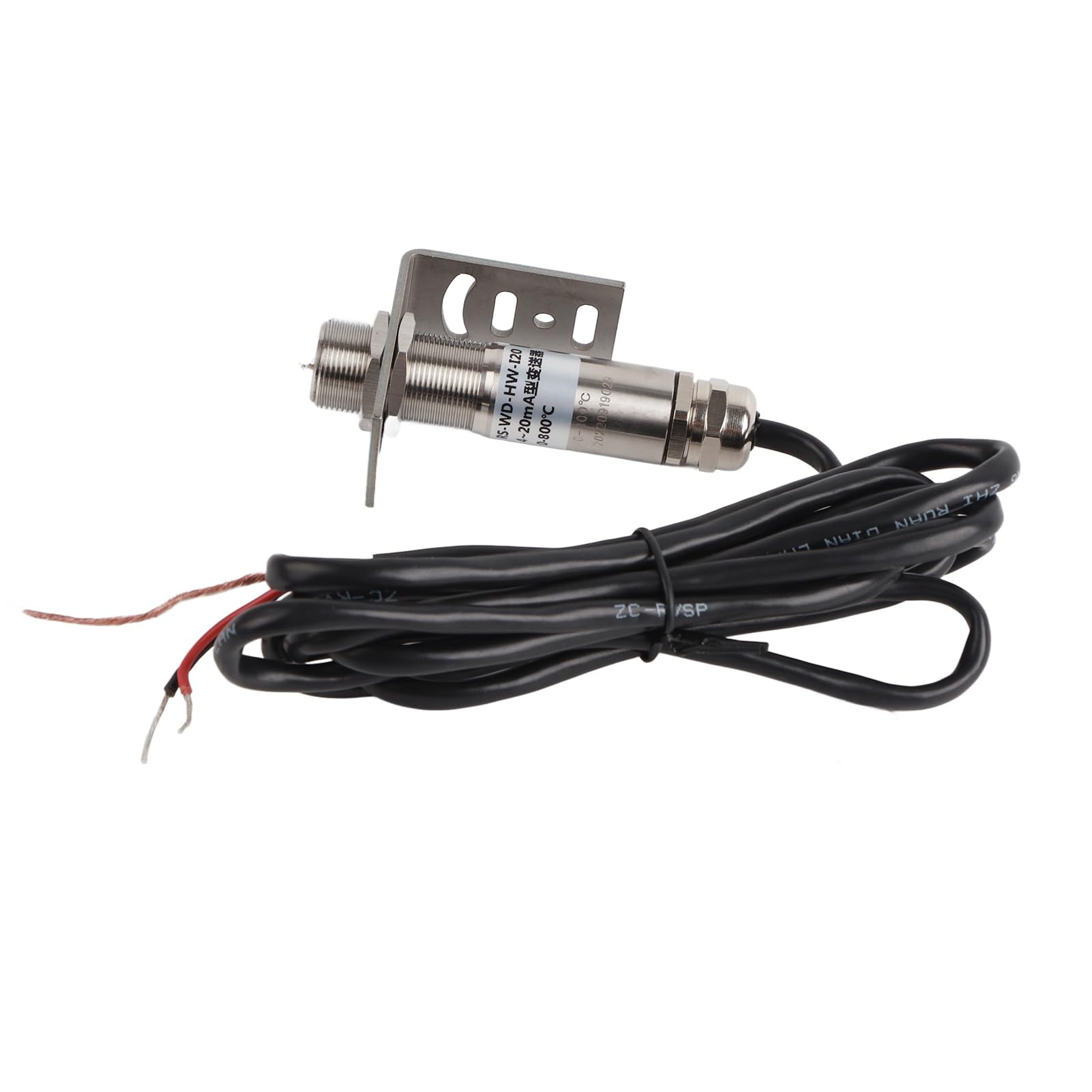 Sensores de Temperatura Infrarrojos sin Contacto Sonda de Medición Sensible de Acero Inoxidable para Uso Alimentario e Industrial 0-800 ℃, Salida de 420 MA (Estilo corto 0~800℃)