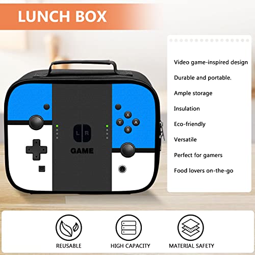Whsen Insulated Lunch Box For Boys, Gamer Boys Lunch Bag, Video Game Lunch Bags For Boys Girls, Gaming Cool Cooler Leakproof Lunch Boxes For Travel Picnic Hiking Beach #TOP2