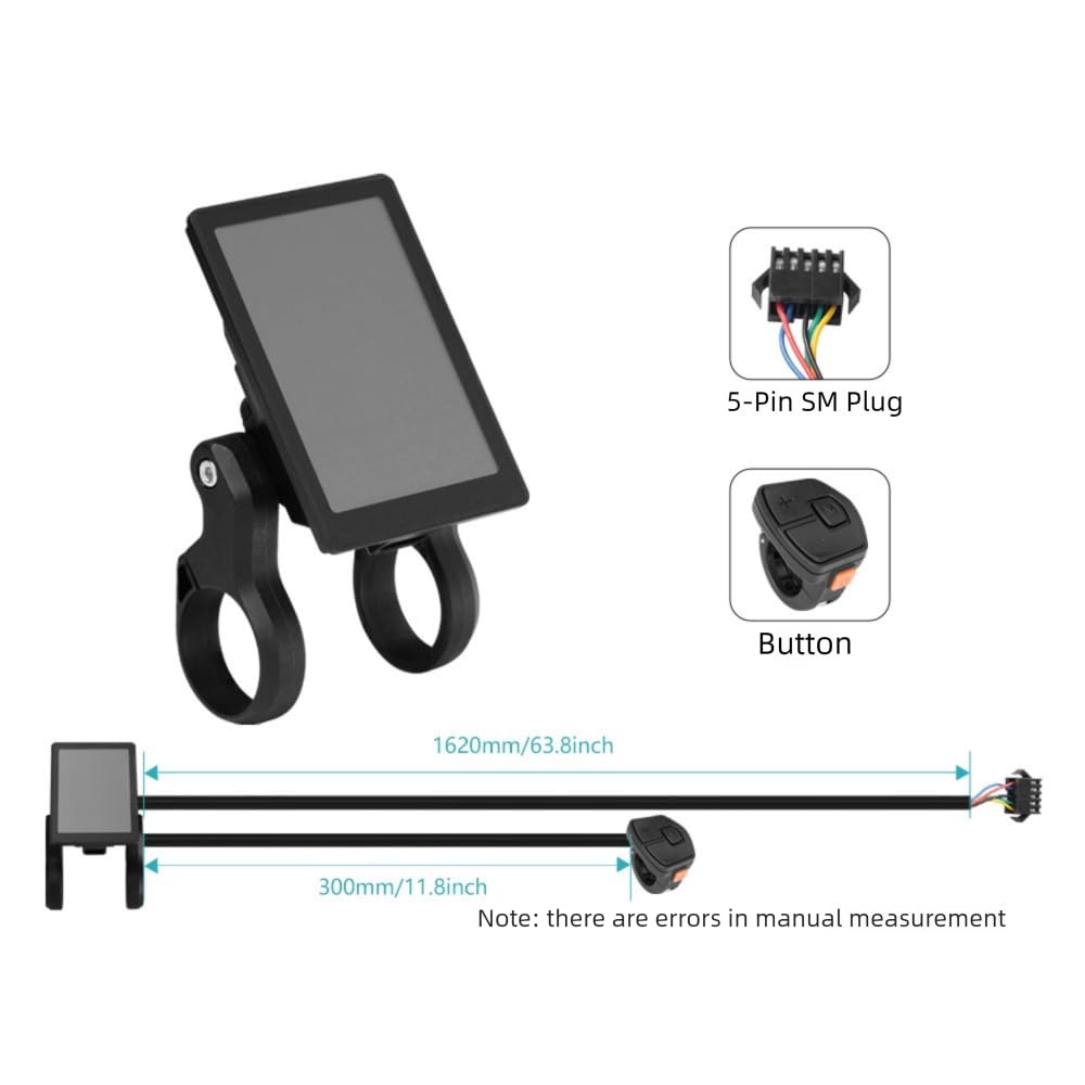Pantalla de bicicleta eléctrica de plástico + metal 24V-72V, pantalla LCD DZ32/2, panel de bicicleta eléctrica, conector SM, medidor inteligente de bicicleta, velocímetro, odómetro, instrumento para