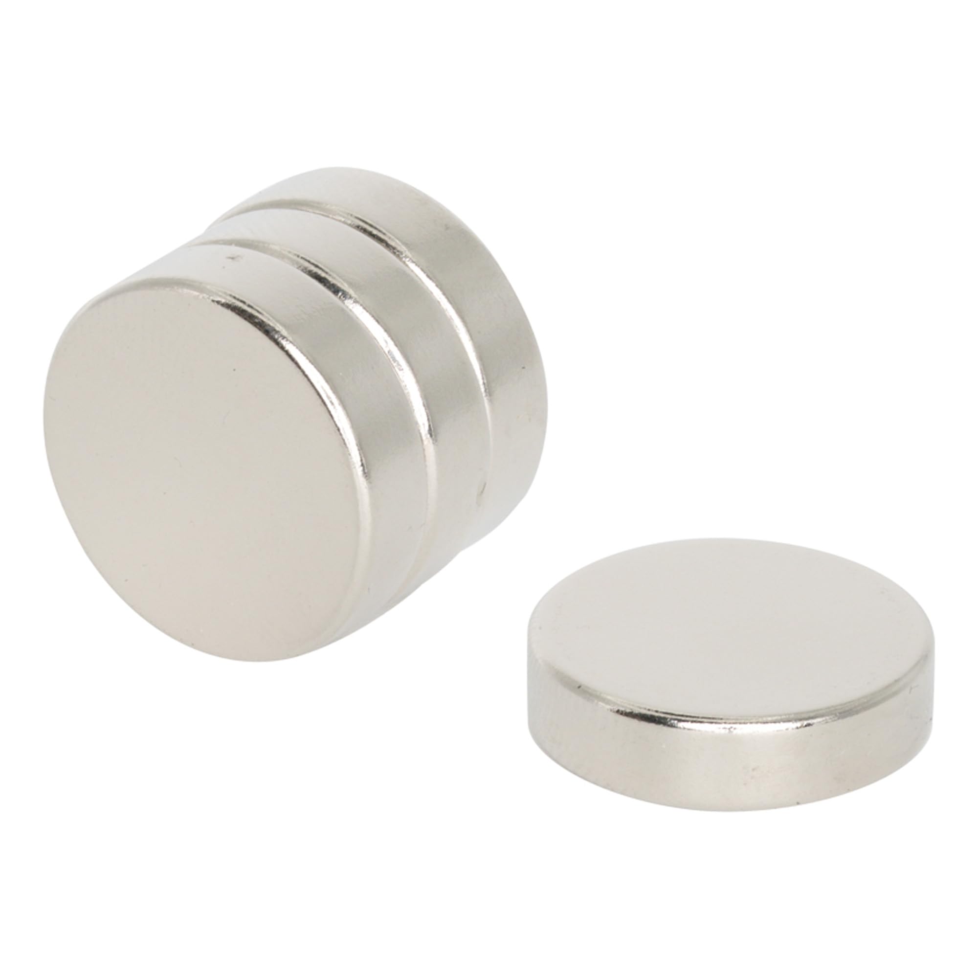 N35 Neodymium Magnet for Arts, Crafts, Model Making, DIY, Hobbies, Office and Home - 15mm dia x 4mm thick - 2.8kg Pull - Pack of 10