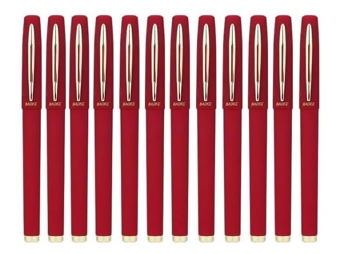 Bolígrafos gel roller 0.7mm pack 12 BaoKe multicolor miniatura 1