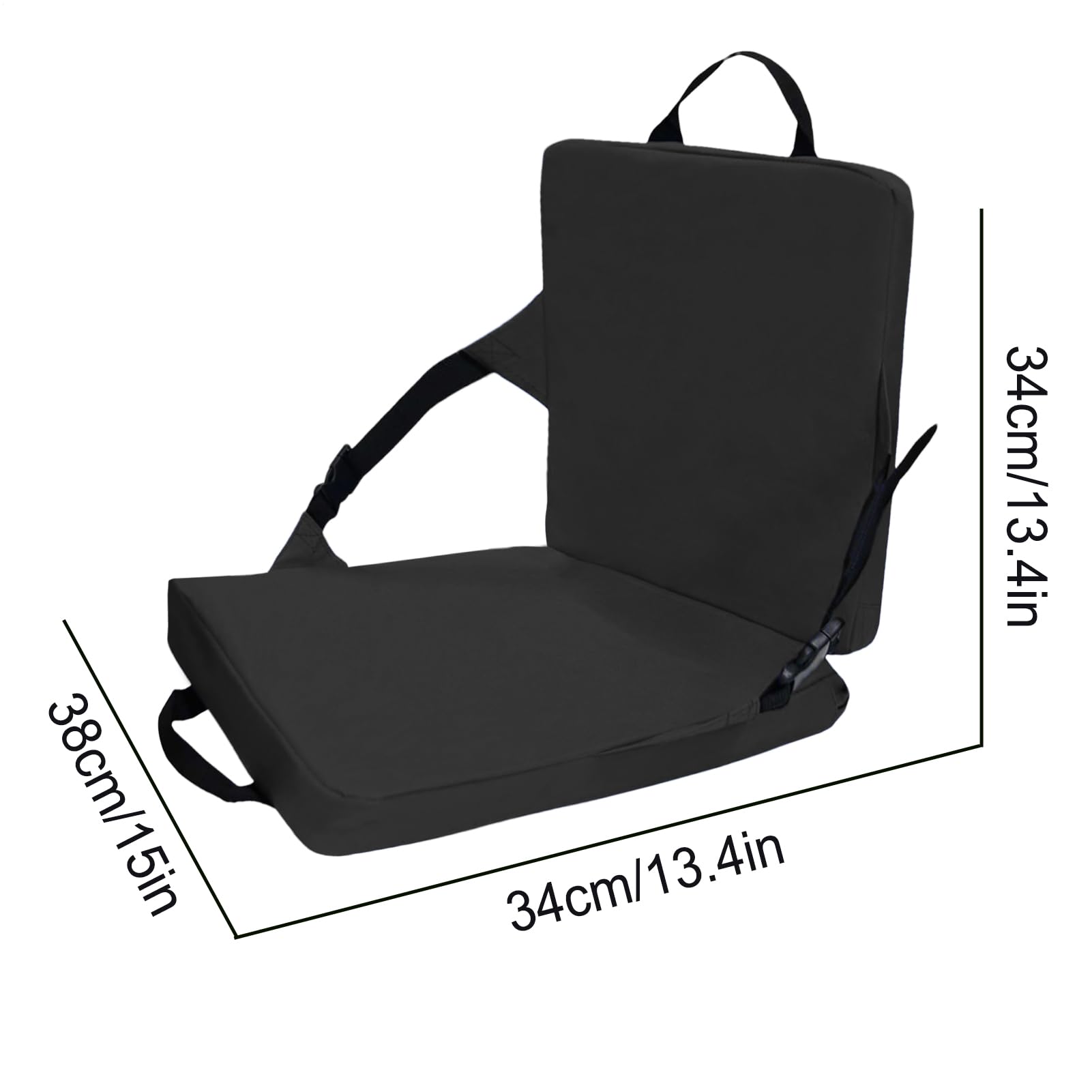 Sedia da gradinata con schienale Cuscino Pieghevole Portatile per Seduta a | Sedia da Tribuna con Schienale per baseball, football, giochi, campeggio, spiaggia, picnic