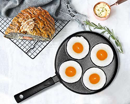Mylifeunit KD-ZL22-106 Egg Frying Pan, 4-Cup Nonstick Fried Egg Pan, Aluminum Egg Cooker Pan thumb #3