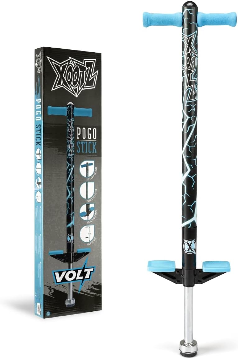 Xootz Pogo Stick | Volt Design for Kids, Boys and Girls, Soft Foam Handlebars, Ages 5+, Up to 35kg
