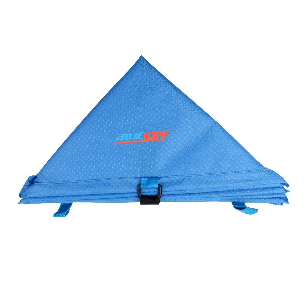 Inzopo Heavy Duty Nylon Folding Triangle Tree Arborist Tree Surgery Tree Work Storage Cube Bag for Throw Line Throw Weight Bag Retriever Ball Clothing Accessories Blue/Green - Blue