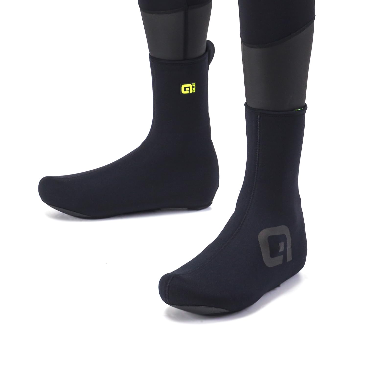 Alé - Copriscarpe da Ciclismo, in Neoprene, Taglia M, 40-42, Confezione da 2, Colore: Nero, Nero, M