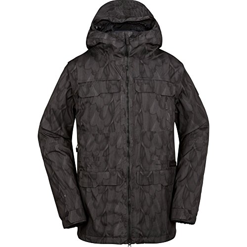 Volcom Herren Snowboardjacke Gr. Medium, Black on Black
