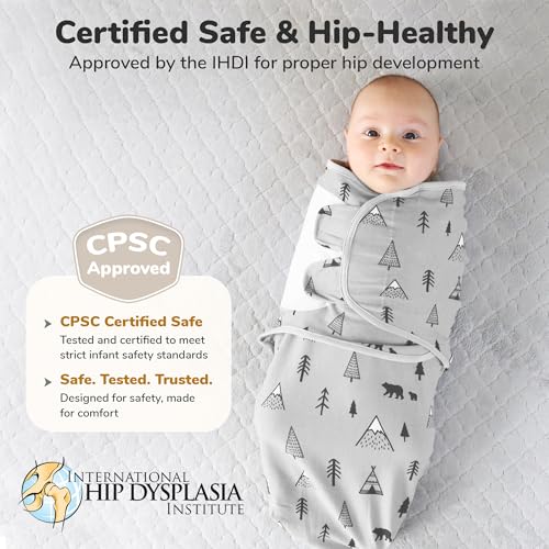 Image of Mama Cheetah Baby Swaddle Blanket with Zipper, Newborn Swaddle Sack, Baby Swaddles Sleep Sack 0-3 Months, Baby Swaddle Wrap for Baby Boy & Baby Girl, 3-Pack