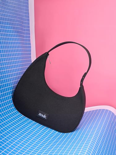 Image of ZOUK Pixi Small Shoulder Bag | Vegan Leather Evening Bag for Women with Shoulder Strap, Zip Closure & Water-Resistant Lining | Stylish Handcrafted Purse |