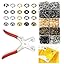 5 Colors Hollow Prong Snaps