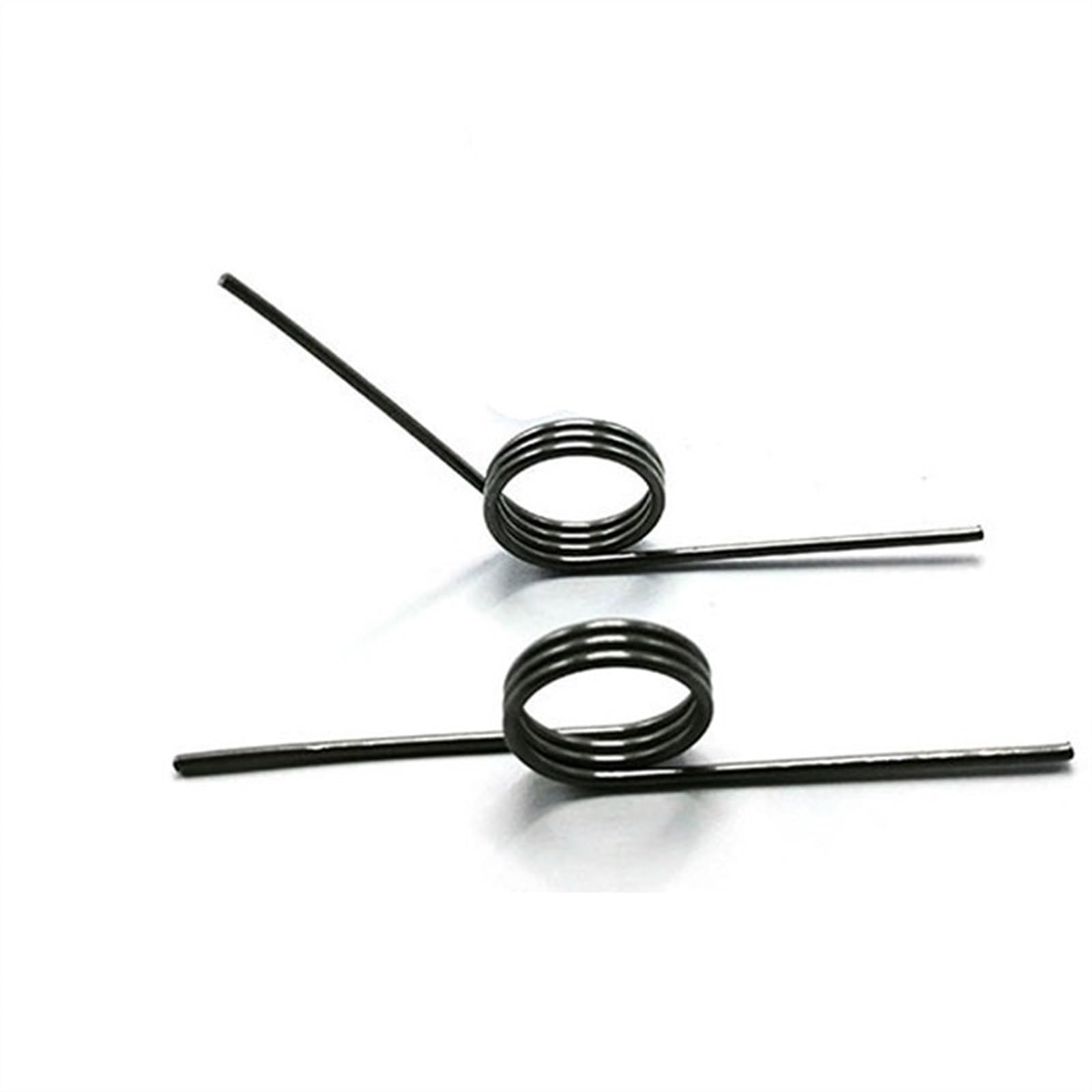 BDAYEK Torsion spring 10pcs 0.4mm V-spring Small torsion Spring Hairpin 180/120/90/60 Degree Coil Wire Return Springs(2.5MM-180 DEGREES,2.4mm(6 laps))