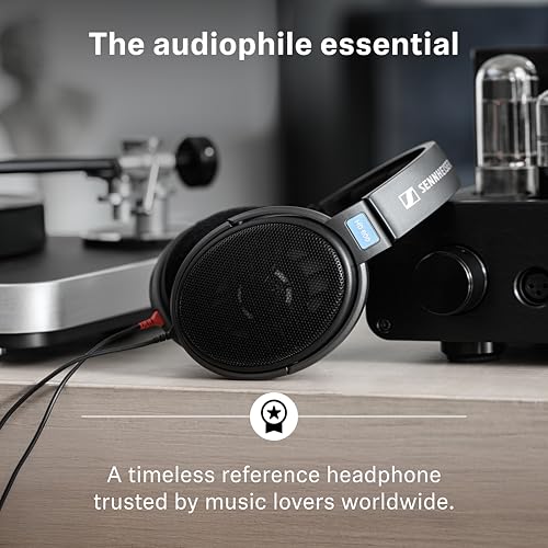 Image of Sennheiser HD 600 Open‑Back Hi-Res Audiophile Headphones,German‑Irish Craftsmanship, Optimised Airflow Control, Wide Frequency Response, Detachable Cable,Rich Bass, Comfort-Fit for Gaming, 2Y Warranty