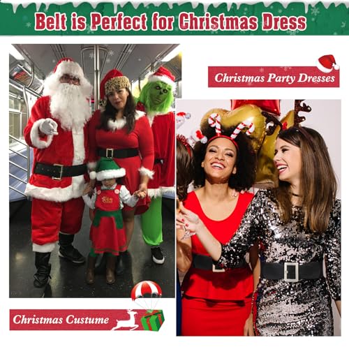 SUOSDEY Wide Elastic Belt for Women, Stretch Cinch Waist Belt for Ladies Dresses with Metal Buckle2