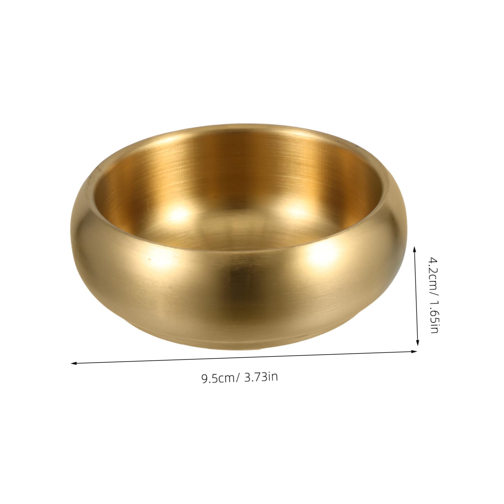 SOLUSTRE Unique Design Stainless Steel Bowl Double-layered Insulation Metal Salad Bowl Versatile for Cooking and Serving