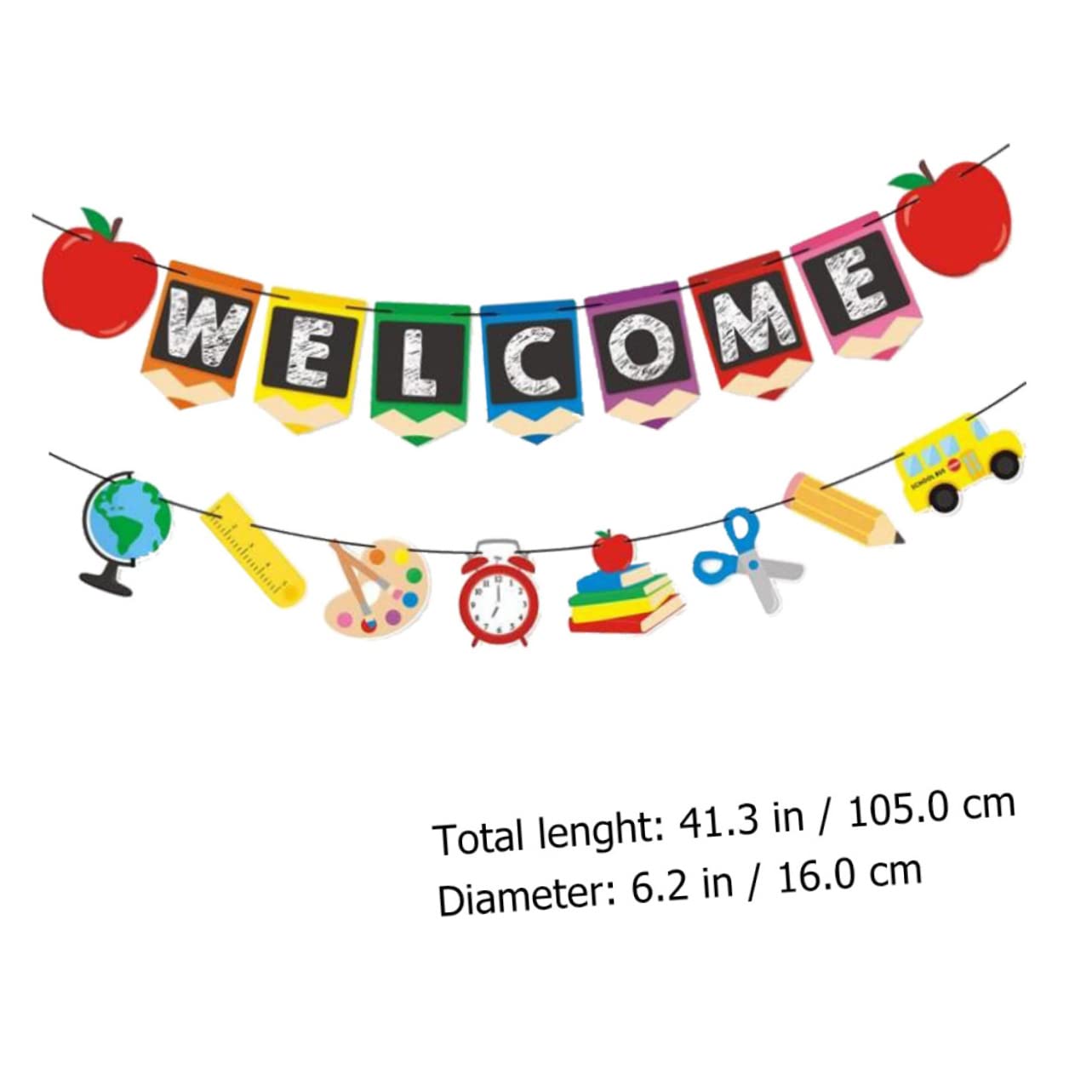 Cabilock 5 Juegos Banner De Flores Para Tirar Banner De Feliz Cumpleaños De Bienvenida A Casa Para Pastel Escolar De Graduación Globos Para El Primer Día De Clases 4 Uds * 5
