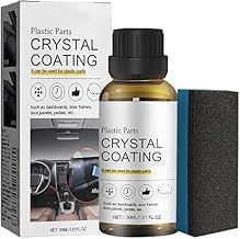 Crystal Coating for Car Bike Plastic Parts|30ml PVC Restorer for Car Revitalizing Coating Agent|Car Maintenance Dashboard Plastic Parts|Crystal Coating Cleaner Polish Shining Accessories (10 ML)