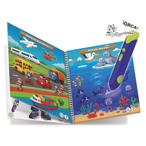 Miniatura 2 de Educa - EducaPen Cosas de Peques | Juego Educativo Interactivo con Lápiz Óptico y Cuaderno de Actividades | Aprende Colores, Formas y Vocabulario | Niños 2 3 4 años (20321)