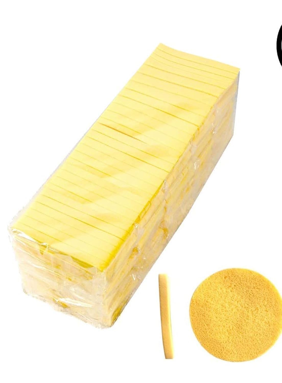 LA PERLA TECH 240-Piece Compressed Facial Sponges For Face Cleansing Eco Friendly Facial Sponges- Round Makeup Sponges