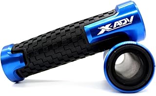 Manoplas de guidão de motocicleta 7/8 "22mm Universal Motocicleta Guidão Guidão Barra De Mão Para Honda X-adv Xadv 750 2017 2018 X-adv750 X Adv 750 (Color : Blue, Size : 7/8" 22mm)