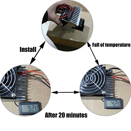 Yrhrol DC 12V DIY Thermoelectric Peltier Refrigeration Cooling System