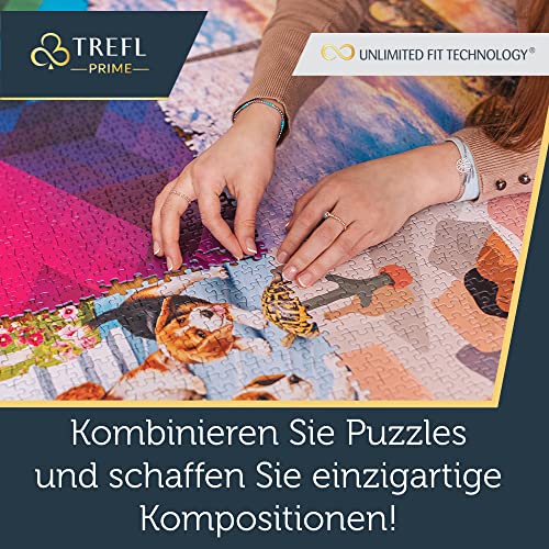 Trefl Prime - Uft-Puzzle Funny Dogs Faces - 1000 Elemente, Dickster Karton, Bio, Eco, Lustige Hunde, Hundeportraits, Tiere, Collage… – Ansicht 5
