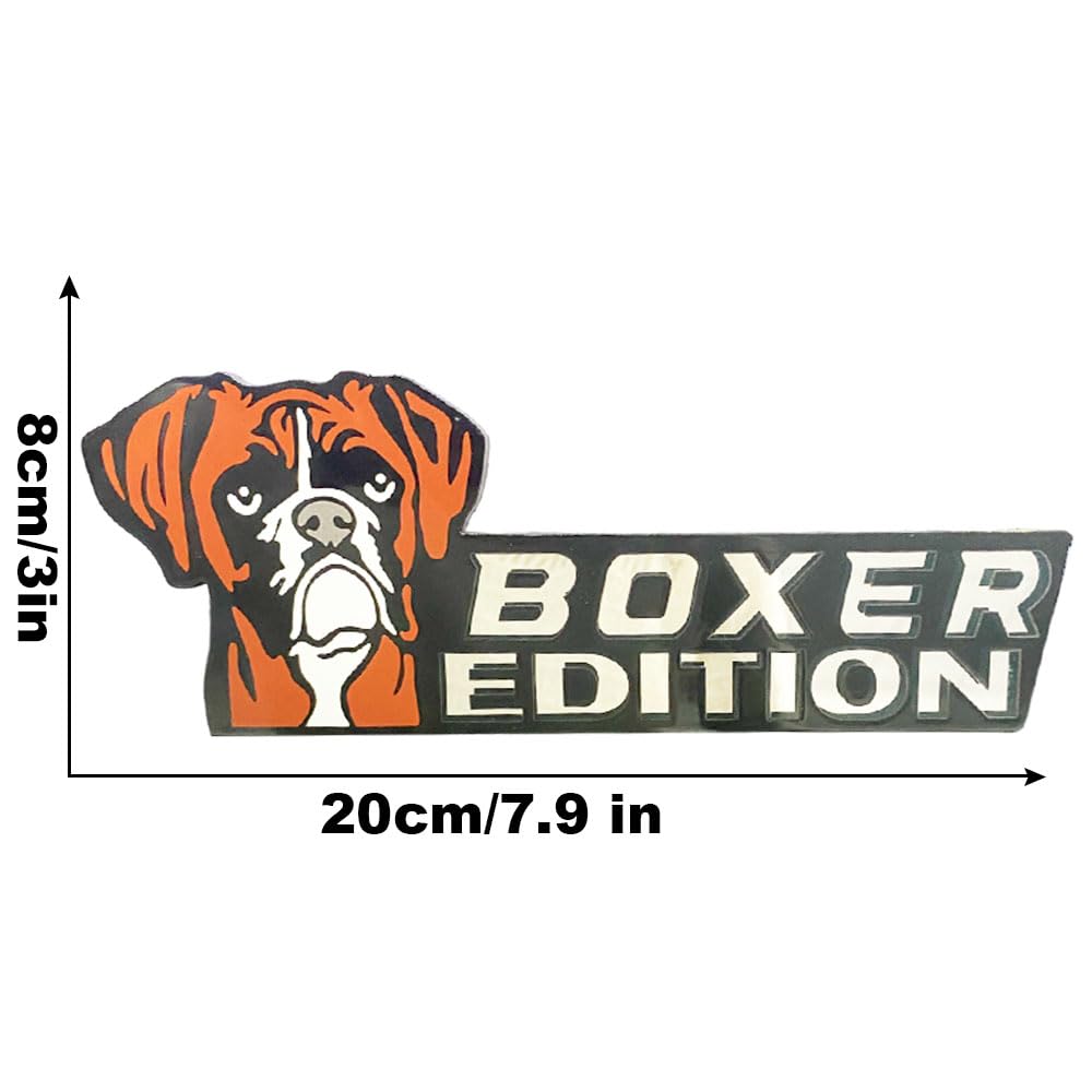 Insignias de coche de edición de perro, emblema de vehículo de corte láser, insignia 3D para automóvil, calcomanías divertidas para decoración de animales, accesorios de coche, regalos para coche,