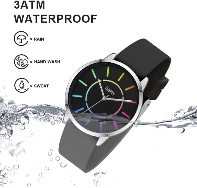 Miniatura 6 de Women's Watch Silicone Strap Casual Waterproof Quartz Watches Three Hands Watch Best Gift for Women Men