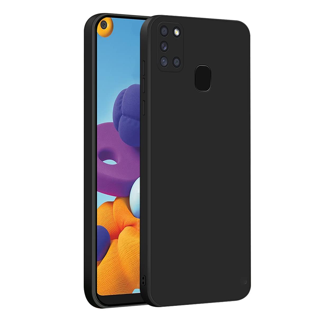 LIRAMARK Silicone Soft Back Cover Case for Samsung Galaxy A21s (Black) (B0B3G6B9JK) Amazon Price History, Amazon Price Tracker
