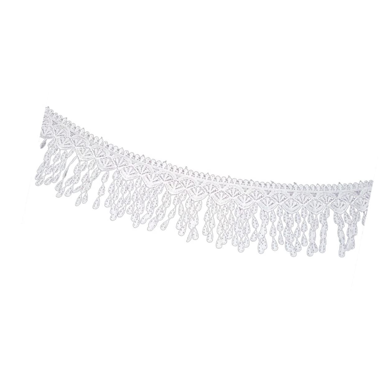 3piezas Ribete De Encaje Con Borlas Yardas Para Accesorios De Costura Ropa Manualidades y Decoración