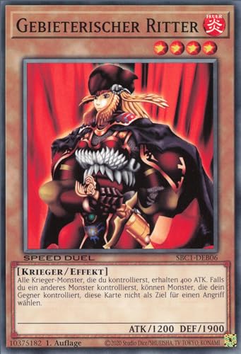 Gebieterischer Ritter SBC1-DEB06 Common Deutsch Boosterfrisch 1. Auflage - Speed Duel: Streets of Battle City - mit ReCollectibles-Versandschutz - für Yu-Gi-Oh!