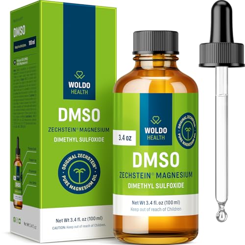 Image of DMSO 60% with Magnesium 40% Glass Bottle - 3.38oz with Dropper