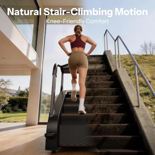 Image of Niceday SC2 Stair Climber Master at Home, Stair Stepper with 6.9 inch Natural Floating Step, Commercial Grade Climber Machine with 25Levels for 20-164 SPM, 397 lbs Capacity, 15.6 inch LED Tilting Touchscreen