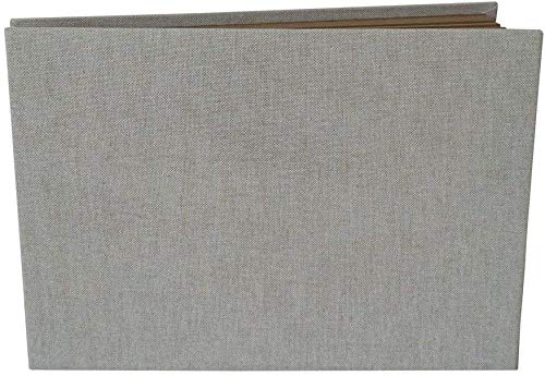 LINKEDWIN Journal, Notebook with Super Thick Kraft Cardstock, 34 Pages,11 x 7.6 inch (Linen Cover)