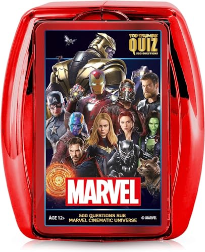Winning Moves Top Trumps Battle Marvel Cinematic Universe Jeux de cartes Jeu de Société Jeu de Plateau Jeu de batailles Jeu de voyage De 2 à 6 joueurs A partir de . Version Française - vue 3