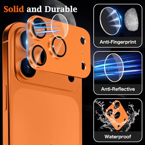 MiKoyi Camera Lens Protector for iPhone 17 Pro Max - Orange - image 3
