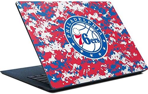 Skinit Decal Laptop Skin Compatible with Surface Laptop - Officially Licensed NBA Philadelphia 76ers Red Digi Camo Design