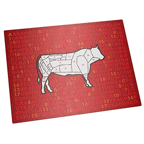 Tabua De Vidro Carnes Euro Decorado