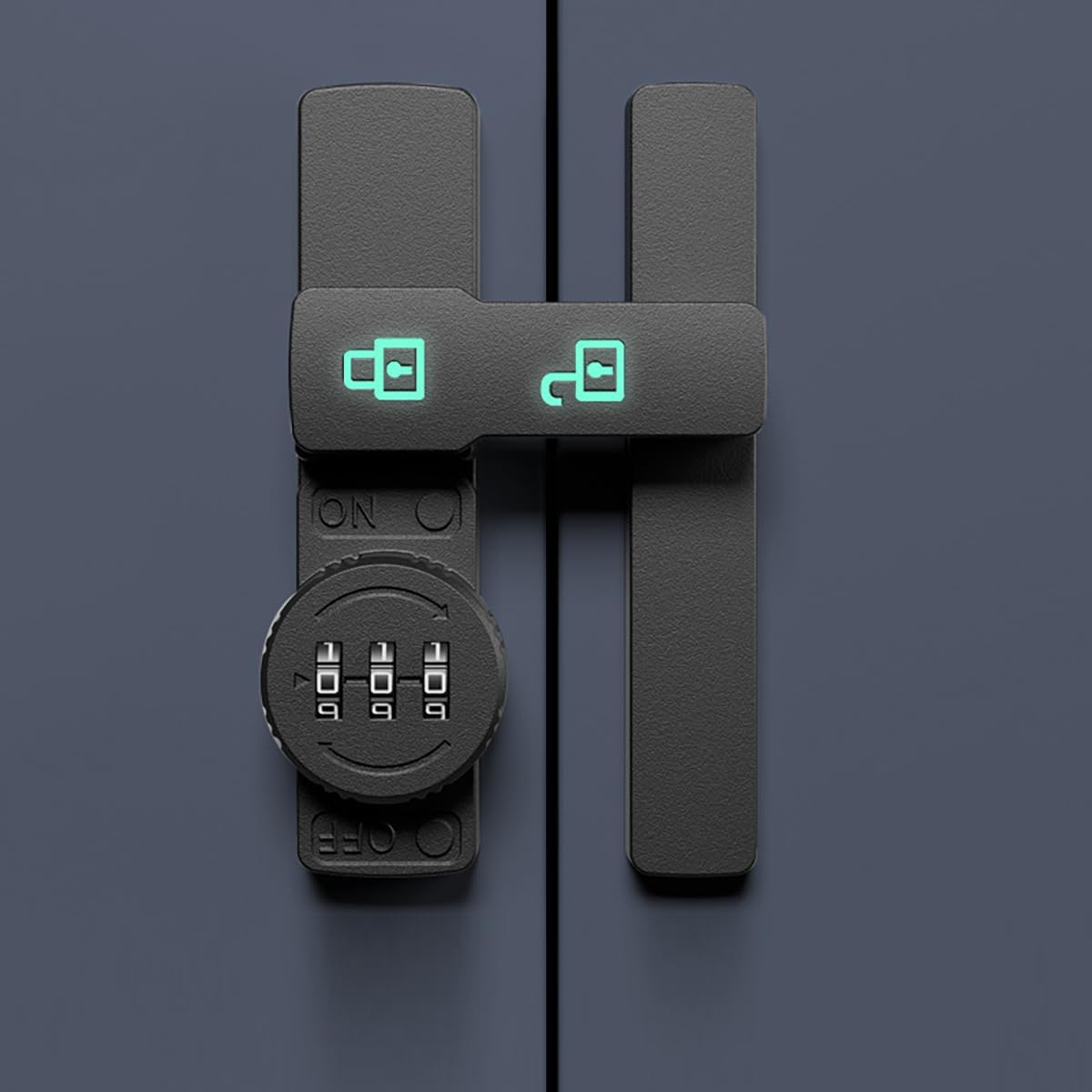 VIDYSUFYR Password 180 Degree Lock Sliding barn Door Latch